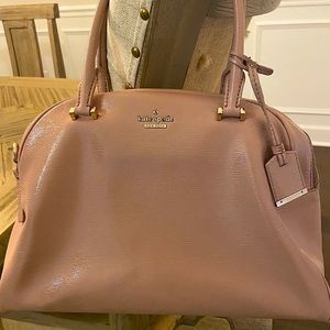 Kate Spade Patent Leather Nude Mauve Crossbody